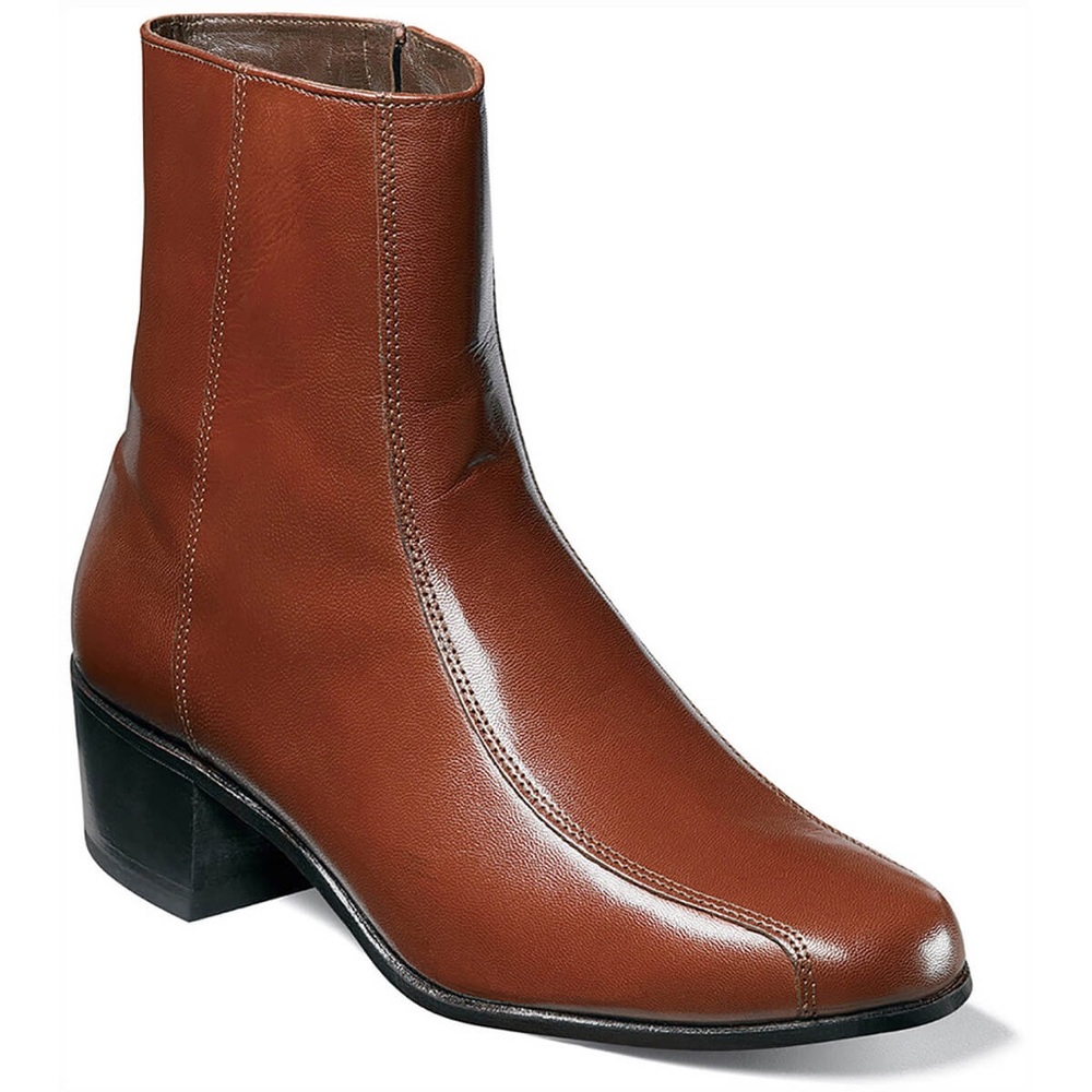 Florsheim Duke Bike Toe Zip Boot Cognac Size 10